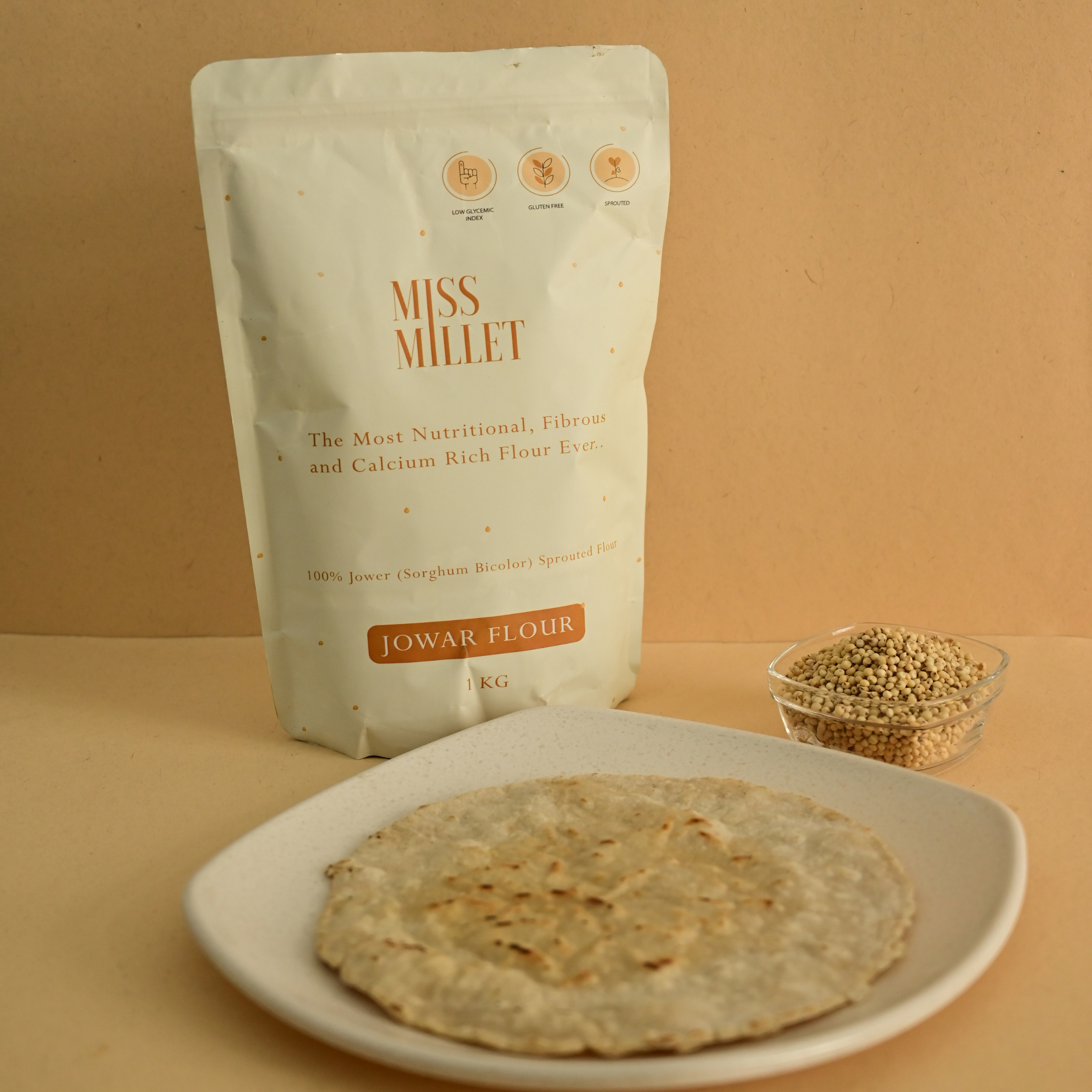Sprouted Sundried Jowar (Sorghum) Flour