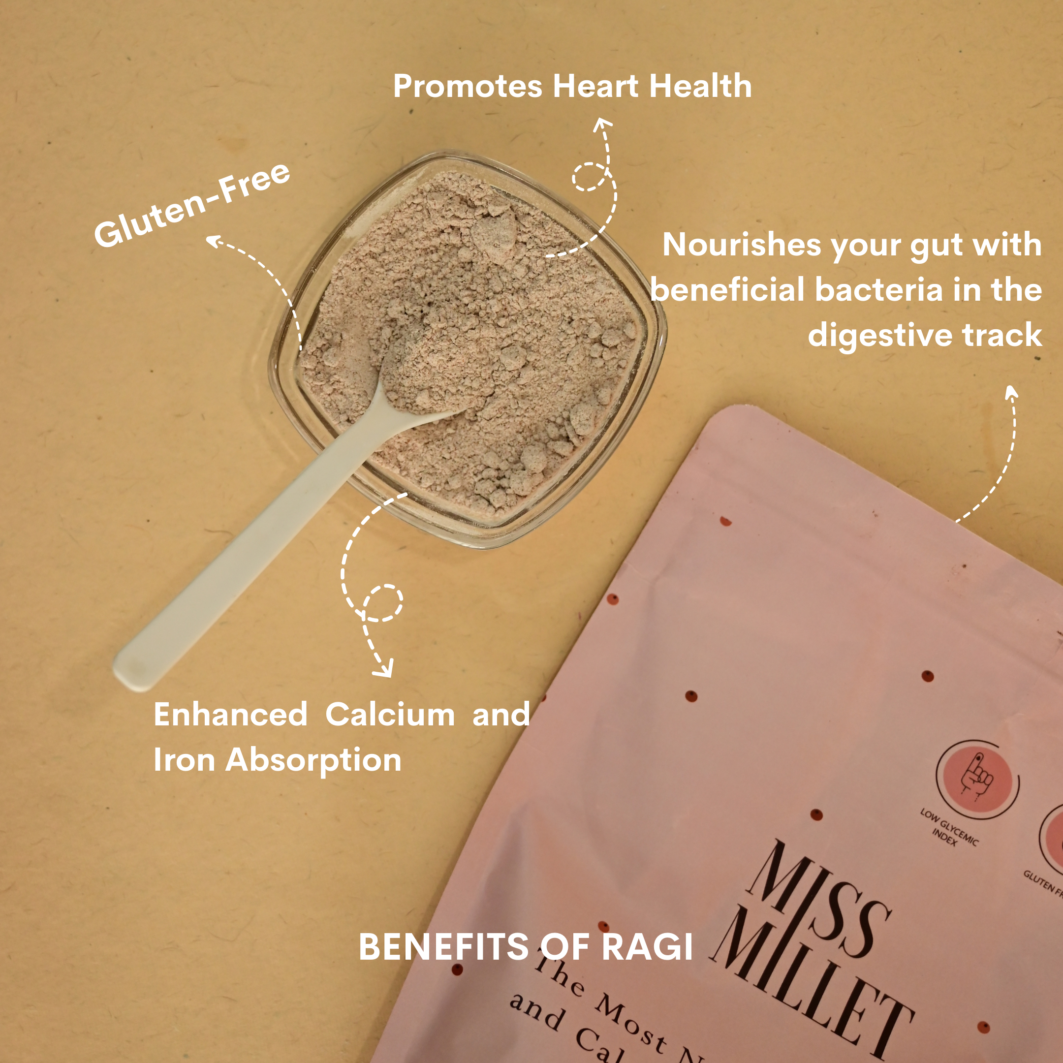 Sprouted Sundried Ragi (Finger Millet) Flour