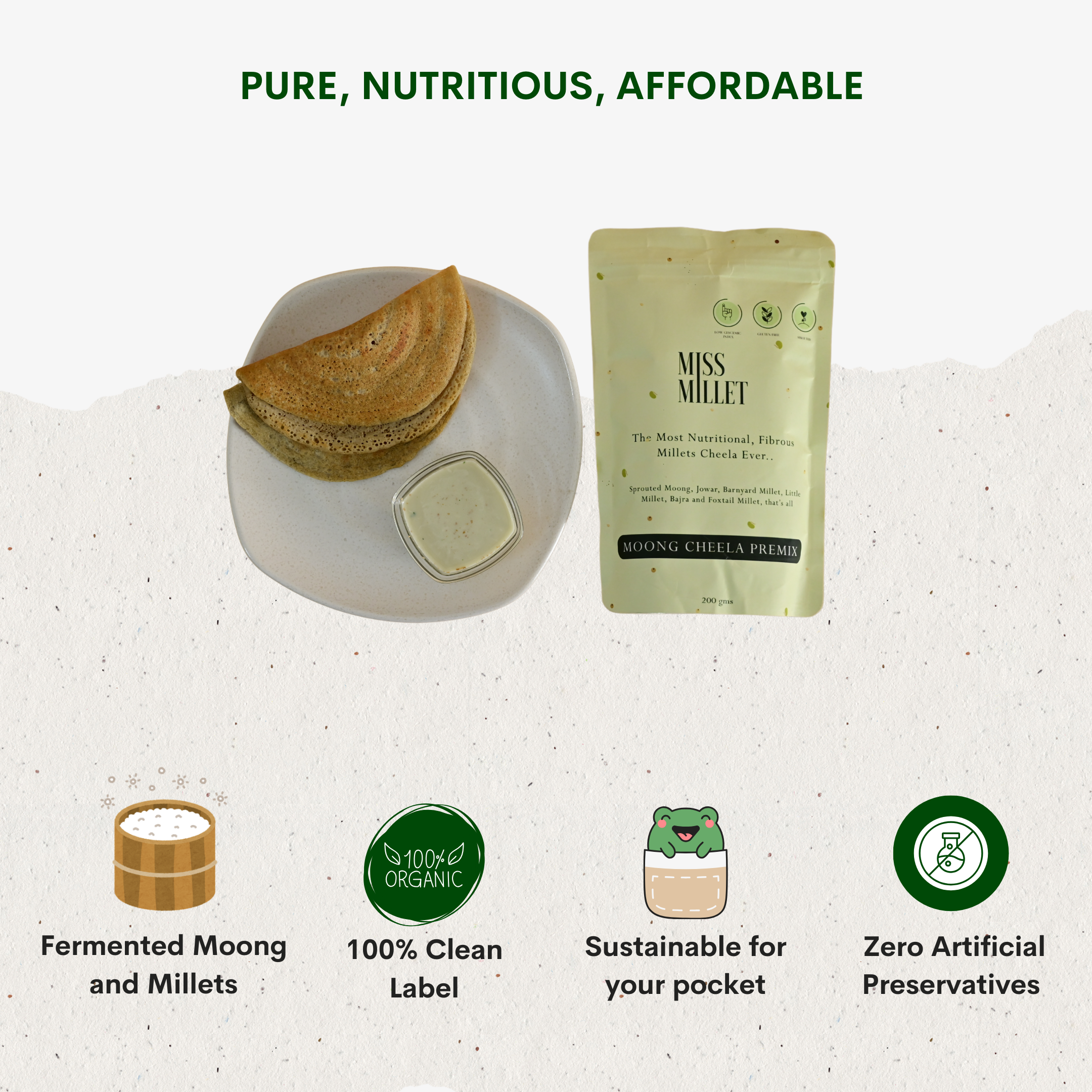 Premix Combo ( Dosa Prexim x1 and Moong Cheela x1)